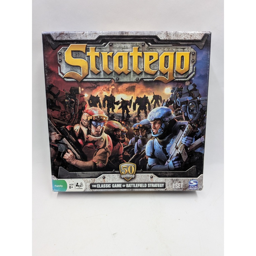 Stratego 50th Anniversary Edition Board Game Spin Master Sci-Fi Strategy 2011